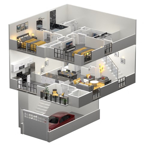 RIVER Floor Plan at The Franklin Marlboro, Marlboro, 07746